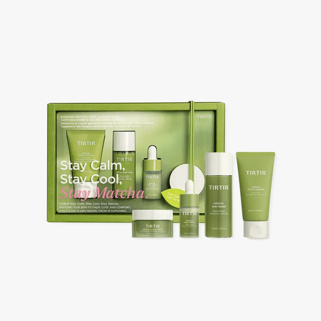 TIRTIR Stay Calm Stay Cool Stay Matcha Set | Skin Relief | Kiokii