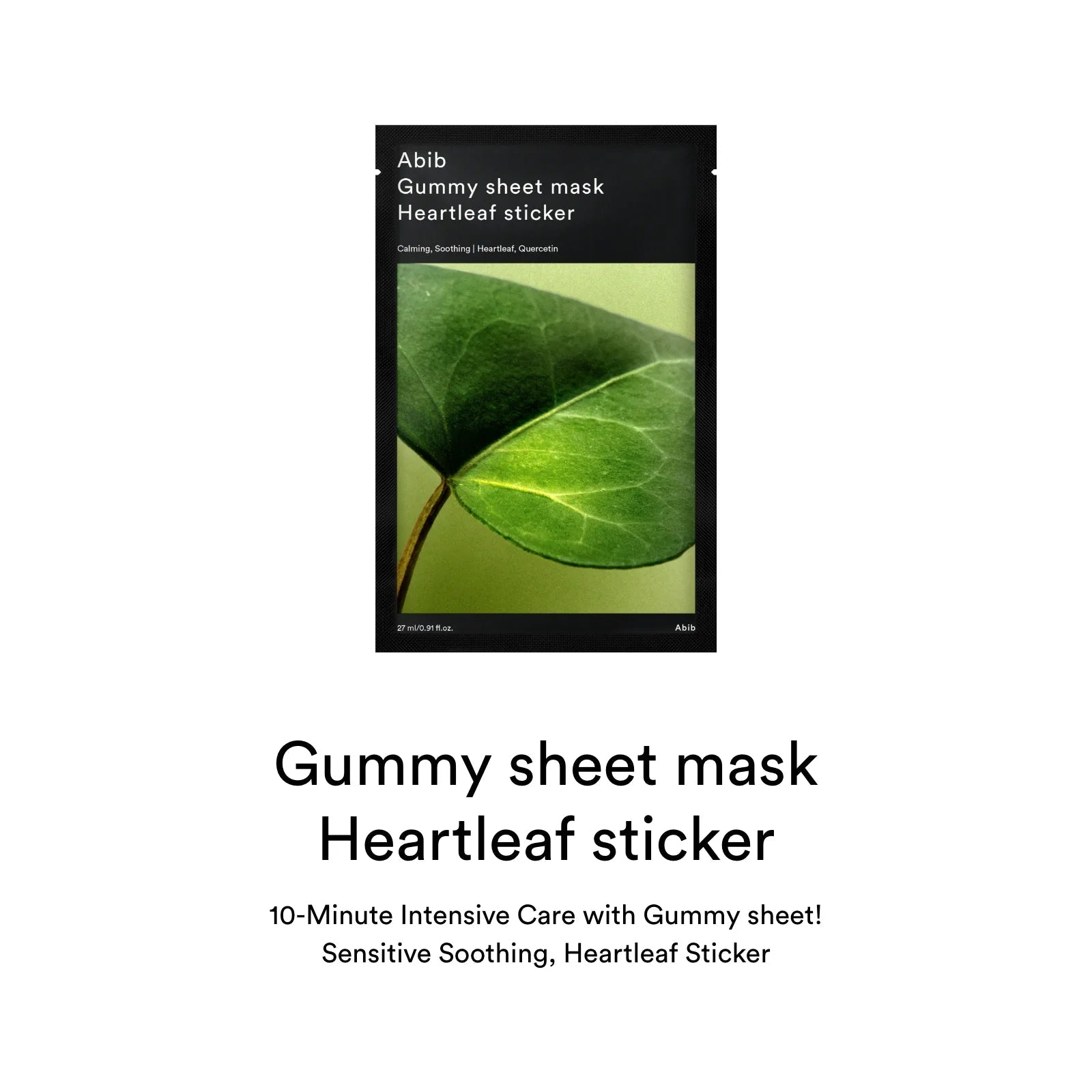 ABIB Gummy Sheet Mask Heartleaf Sticker (10) - Abib | Kiokii and...