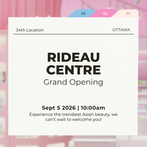 Kiokii and… Is Coming to Rideau Centre – Ottawa’s New Home for Asian Beauty! Opening Details + Gifts ✨