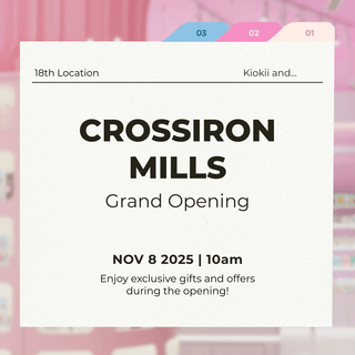Kiokii and… Grand Opening at CrossIron Mills! Our 18th Location！ - Kiokii and...