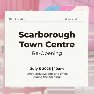 Kiokii and… is Reopening at STC on July 5th | Mark Your Calendars! - Kiokii and...