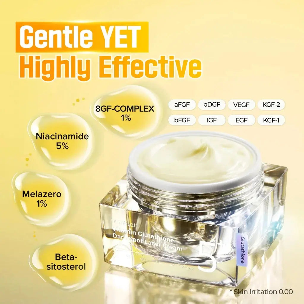 Numbuzin No.5 Vitamin Glutathione Dark Spot Laser Cream 50ml - Kiokii and...