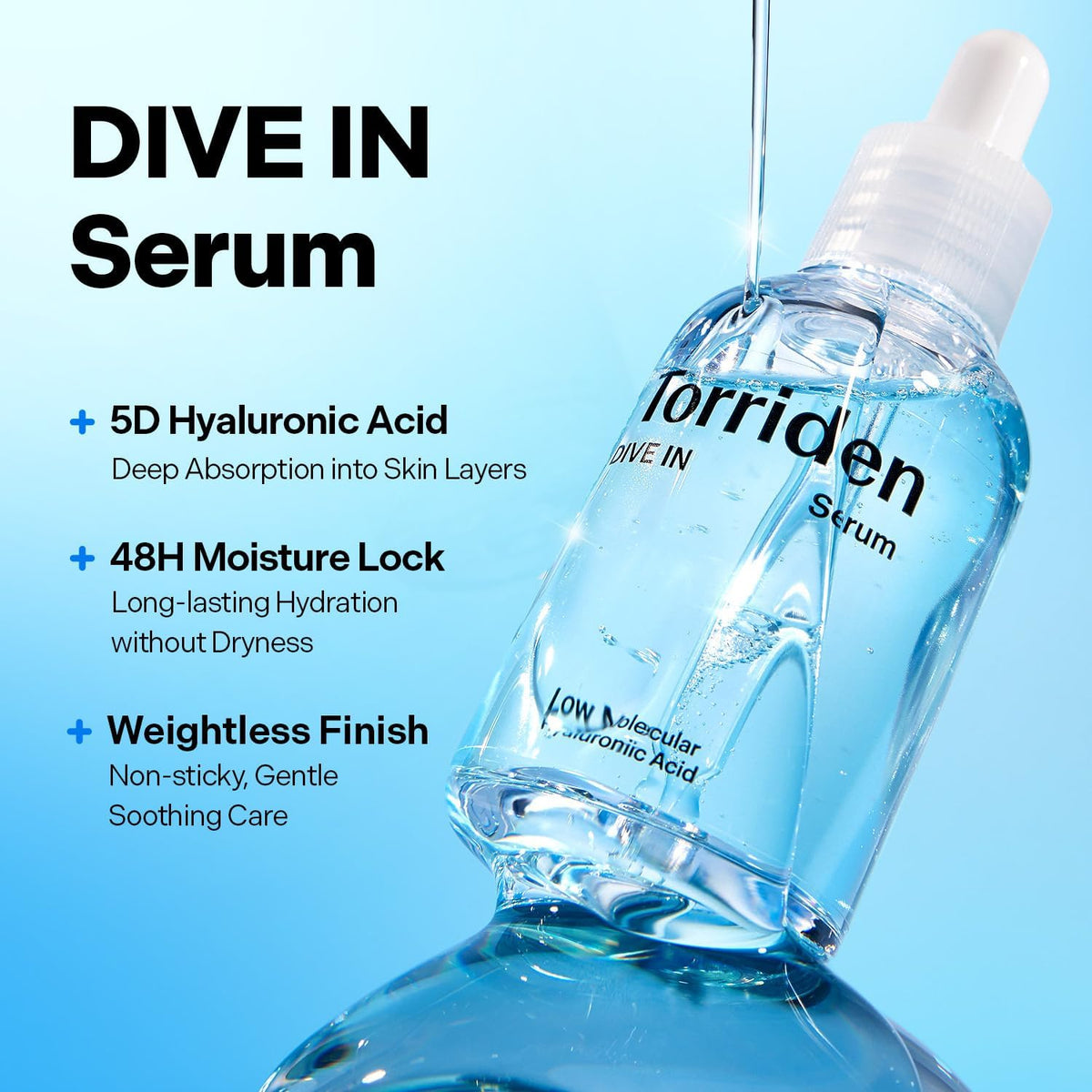 1+1 Value Sets - Torriden Dive-In Low Molecular Hyaluronic Acid Serum 50ml by Torriden – Bundle