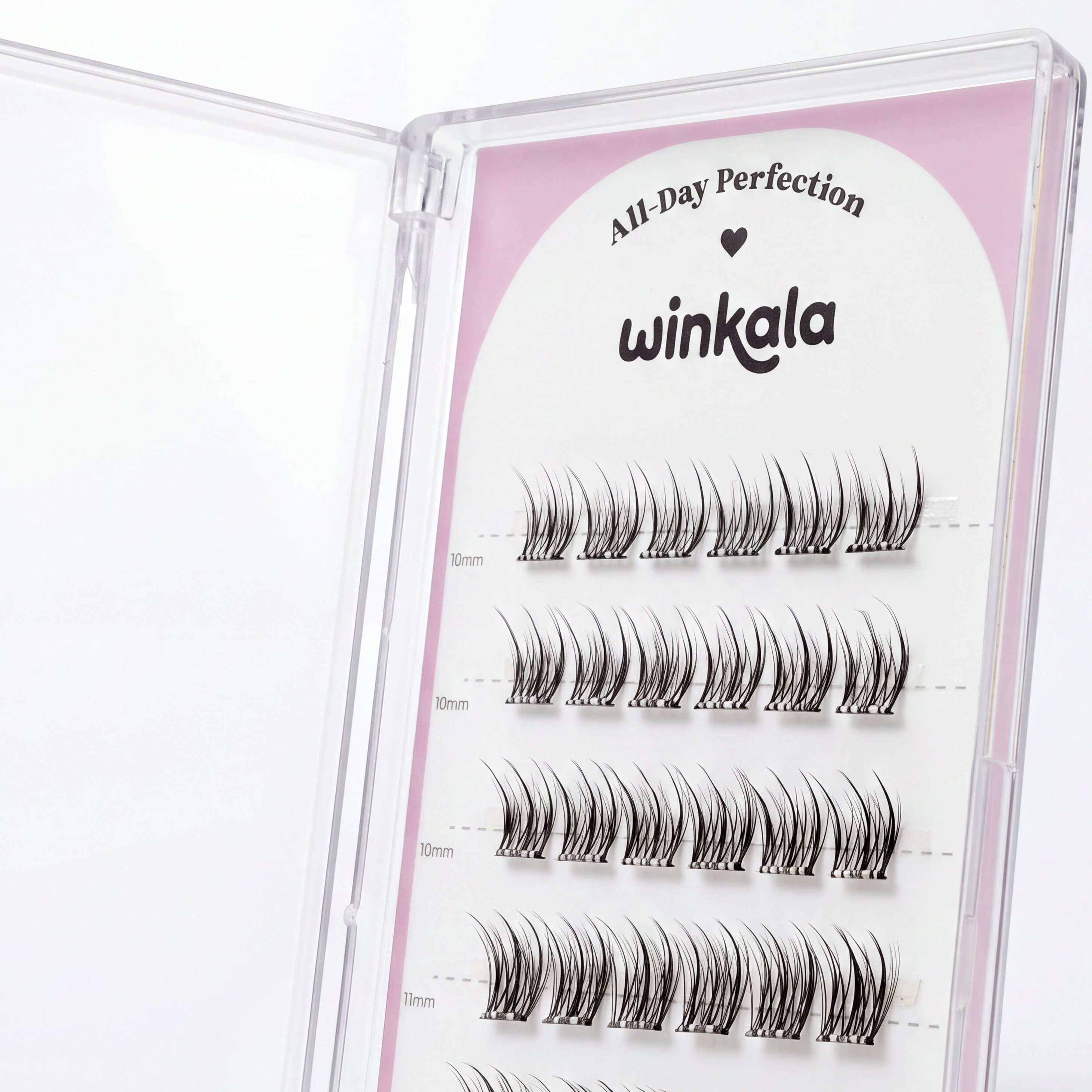 WINKALA Eyelashes Book - Reusable & Glue Free (Lightweight Versatile) 10-12mm