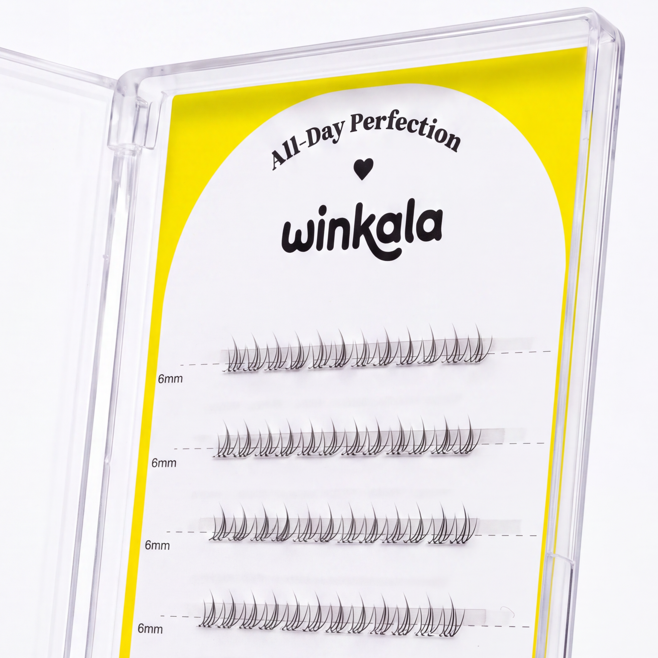 WINKALA Eyelashes Book - Reusable & Glue Free (Lightweight Natural) 6mm