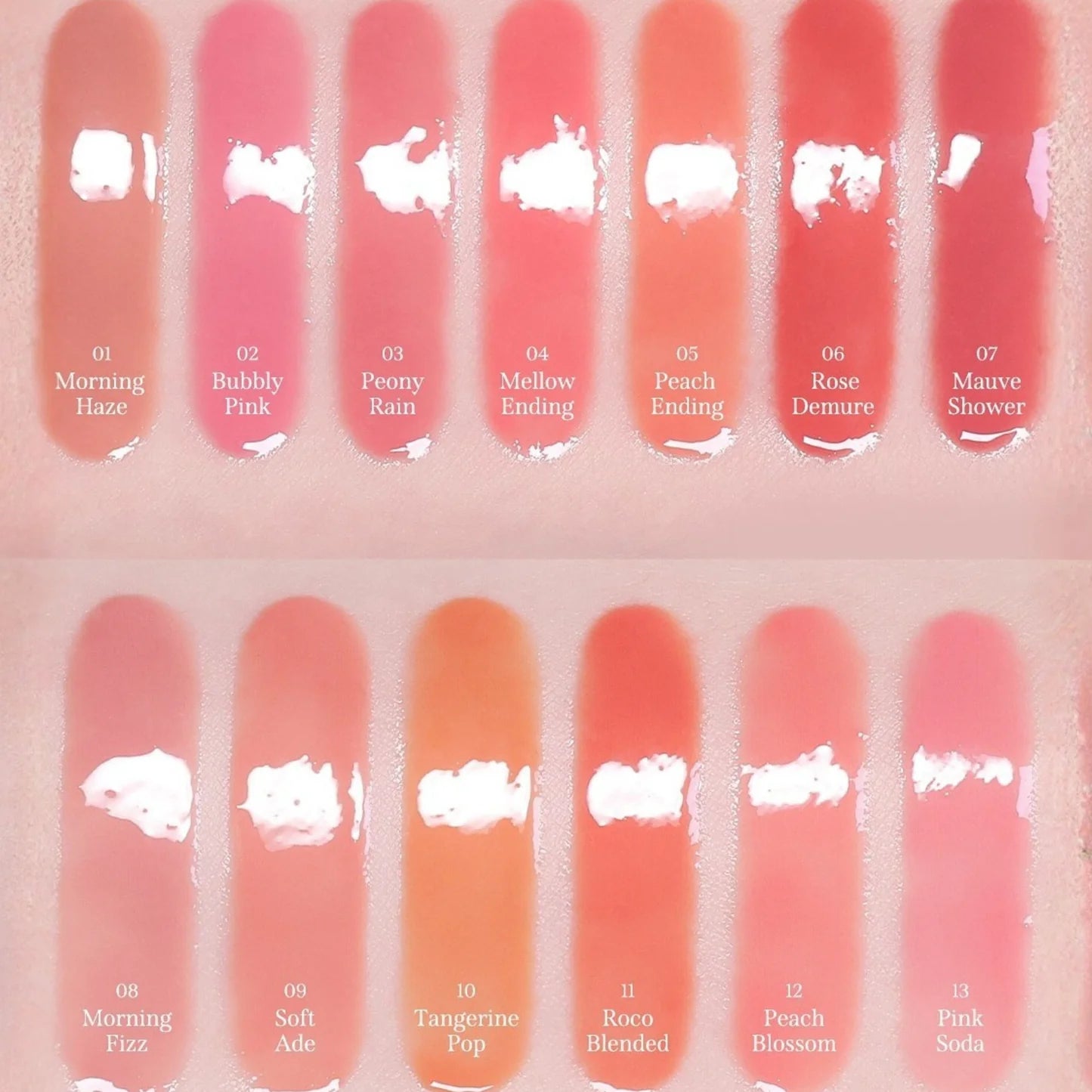 MilkTouch Dew Stain Sheer Lip Gloss (6 Colors)