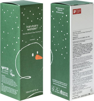 Haruharu Wonder Black Rice Moisture Deep Cleansing Oil 150ml - Christmas Edition