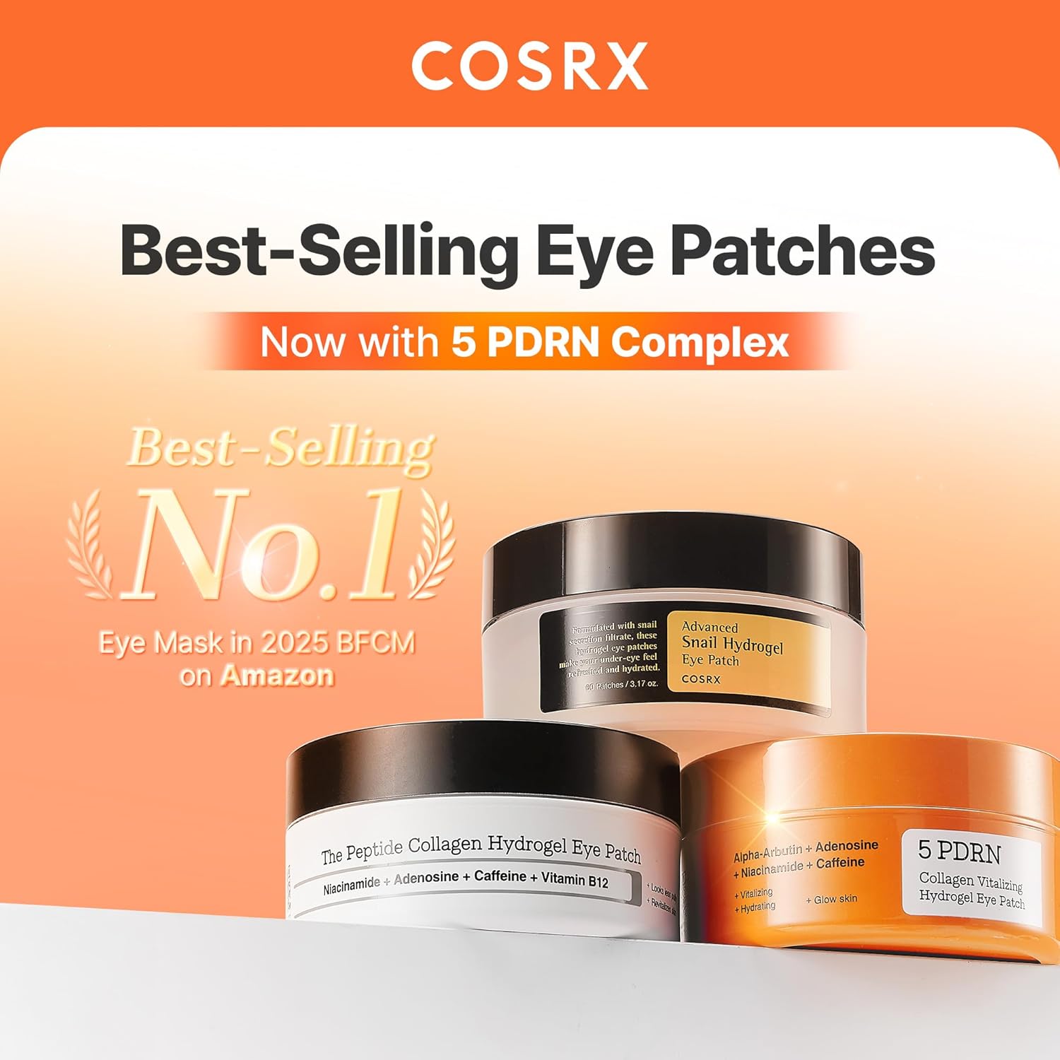 COSRX Patch Hydrogel Vitalisant au Collagène 5 PDRN pour les Yeux 60 pcs