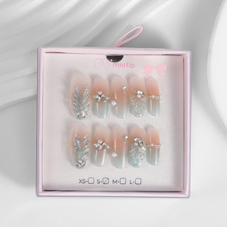 Kiokii Handmade Press-On Nails-Nude Pink Gradient