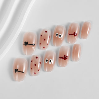 Kiokii Handmade Press-On Nails-Cute And Cheeky