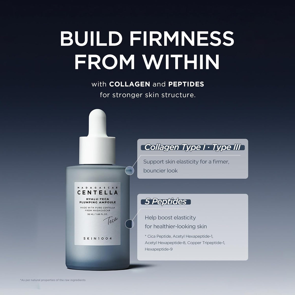 SKIN1004 Ampoule repulpante à la centella de Madagascar Hyalu-Teca 50ml
