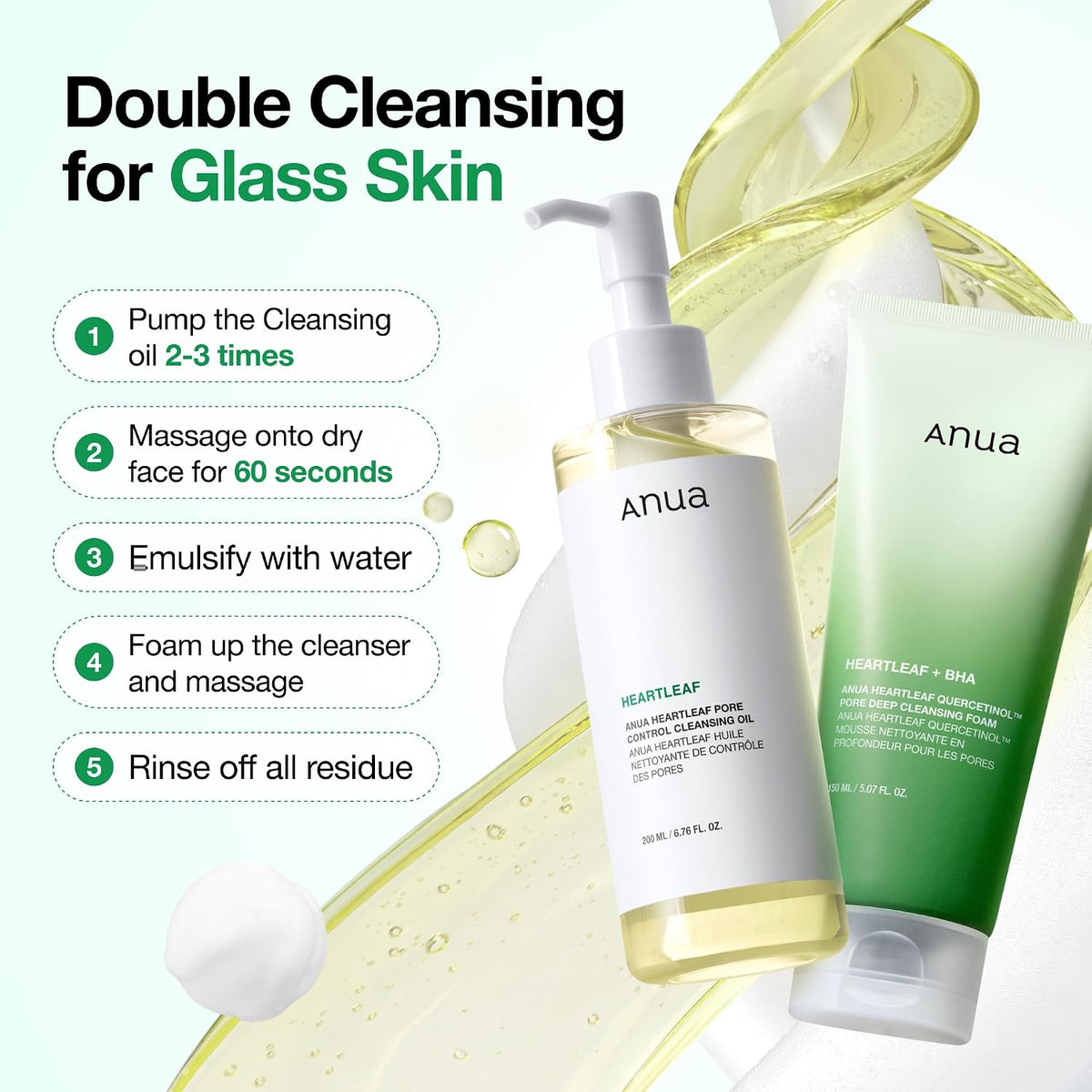 1+1 Value Sets - Anua Heartleaf Pore Control Cleansing Oil 200ml