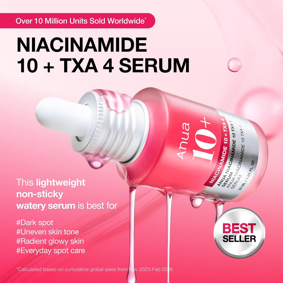 Anua Niacinamide 10% + TXA 4% Serum 30ml