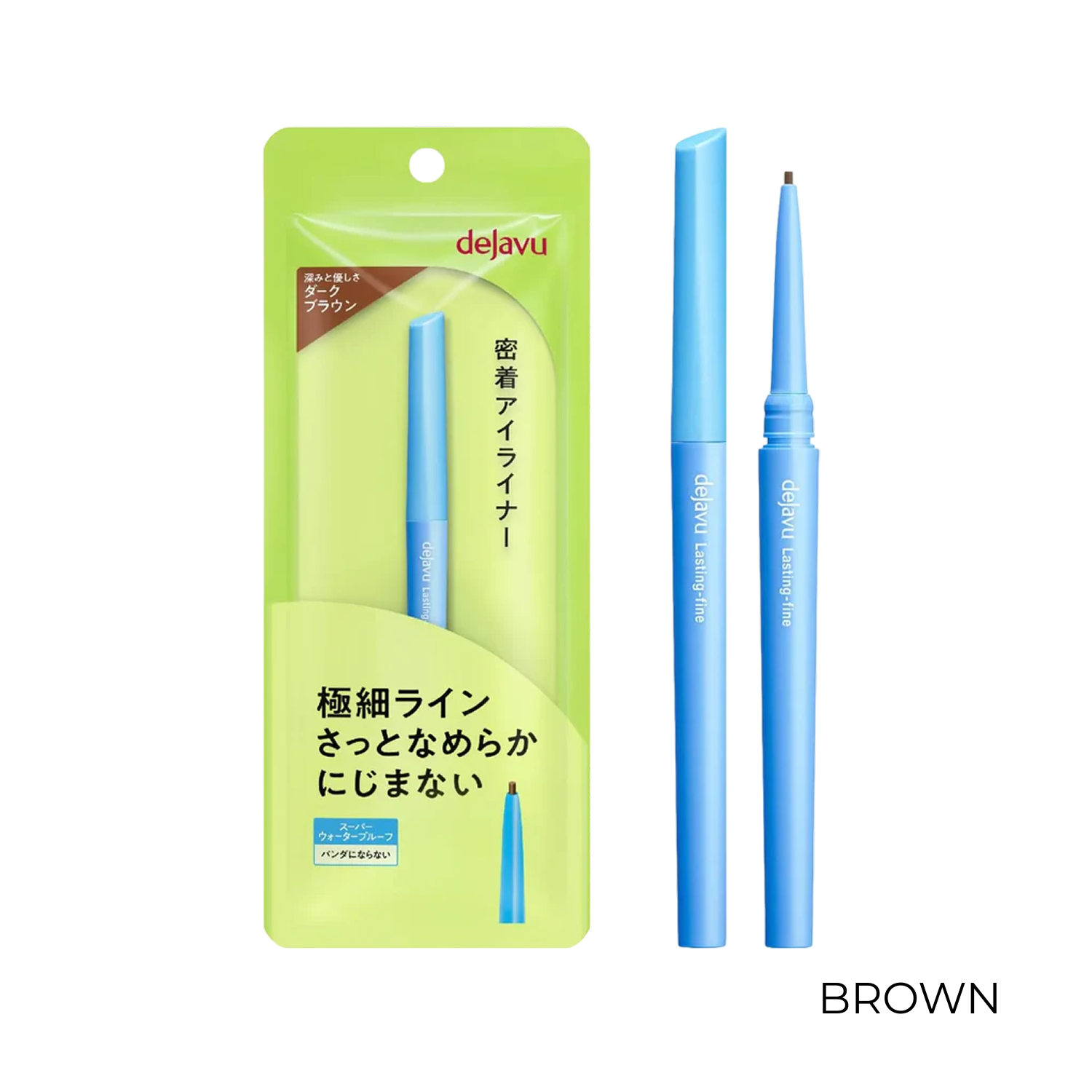 Dejavu Lasting-Fine E Cream Pencil - Real Black / Dark Brown (1pc)
