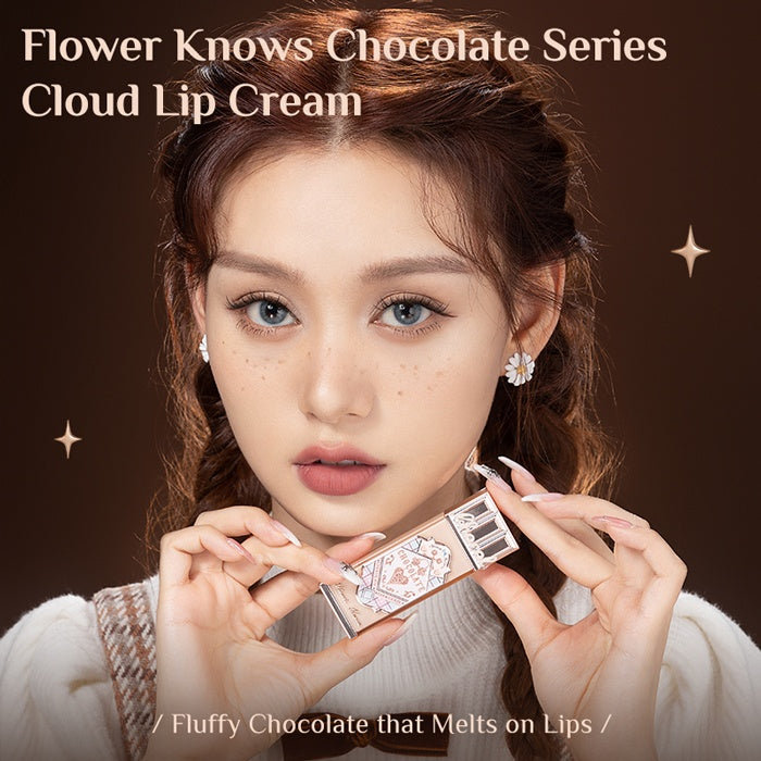 Flower Knows Chocolate Series Crème Lèvres Nuage #CH07 Thé de Cheminée (Soldes)