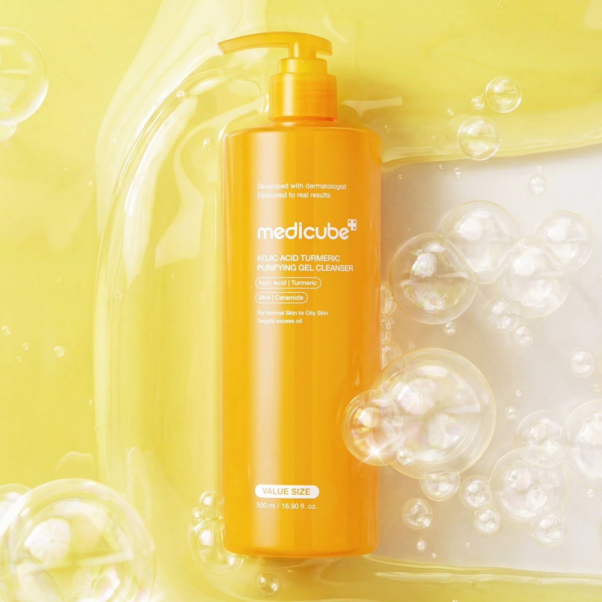 Medicube Kojic Acid Turmeric Gel To Foam Cleanser 500ml