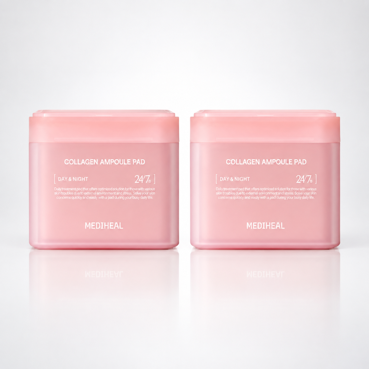 1+1 Value Sets – MEDIHEAL Collagen Ampoule Pad 100pcs