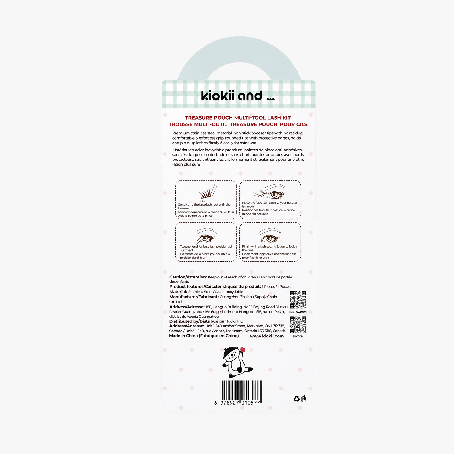 Kiokii Eyelash Tweezers 1pc