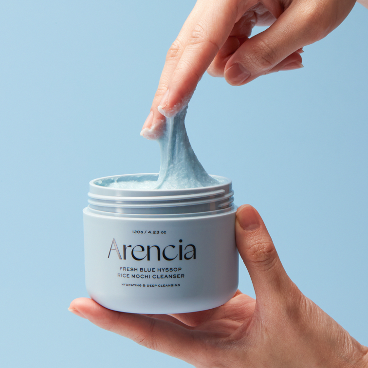 Arencia Nettoyant Mochi au Riz et Hysope Bleu Royal 120g