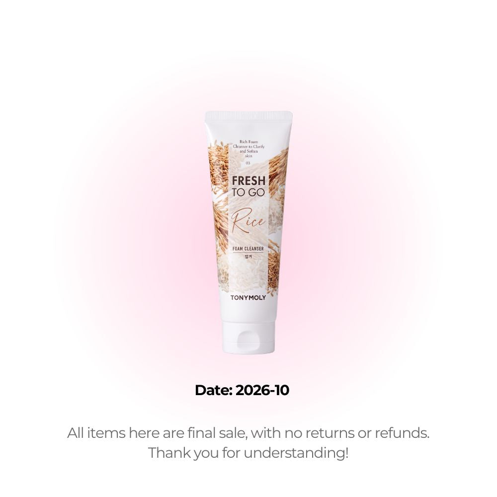 Tonymoly Fresh To Go Foam Cleanser #Rice (Clearance)