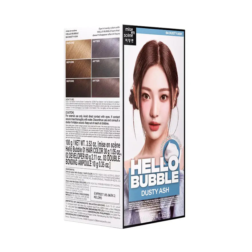 MISE EN SCENE Hello Bubble 6A Dusty Ash 2025 (NingNing - Aespa) 100g by Mise En Scene – Hair Color
