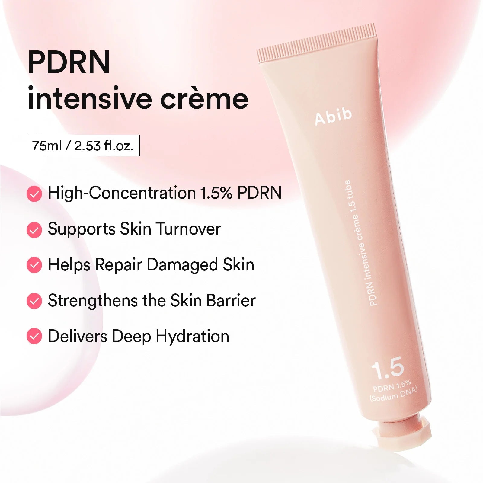 Abib PDRN intensive cream 1.5 tube 75ml by Abib – Lotion & Cream