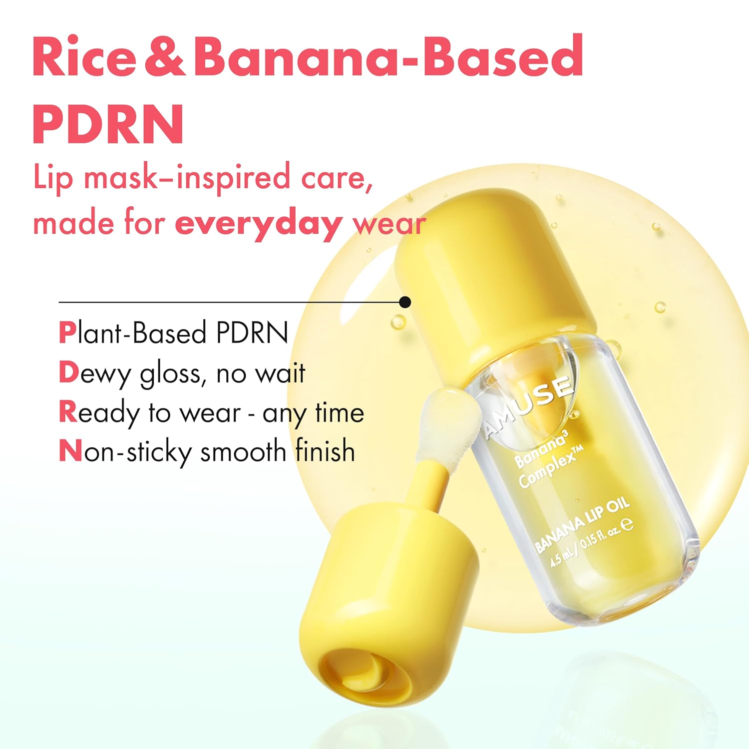 Amuse Banana Lip Oil 4.5ml by Amuse – Lip Gloss