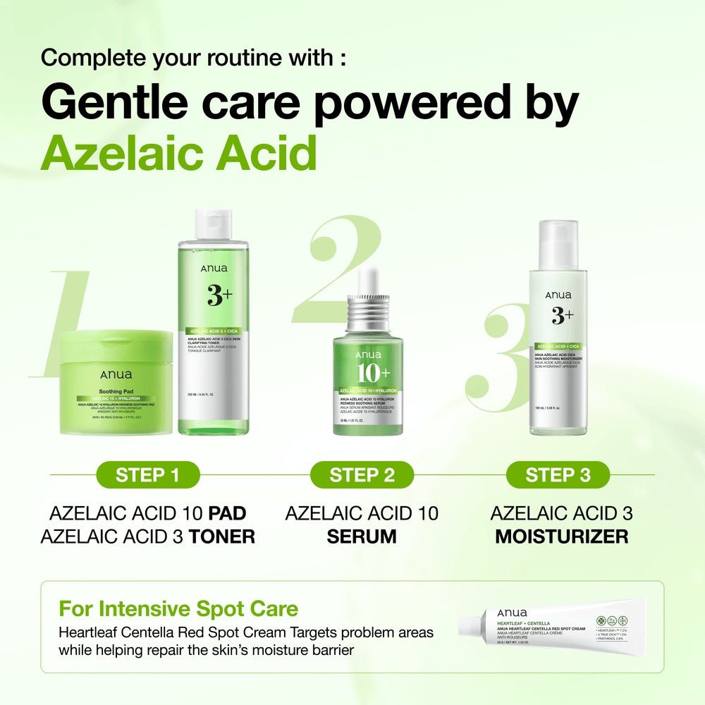 Anua Azelaic Acid 10 Hyaluron Redness Soothing Serum 30ml by Anua – Serum & Ampoule
