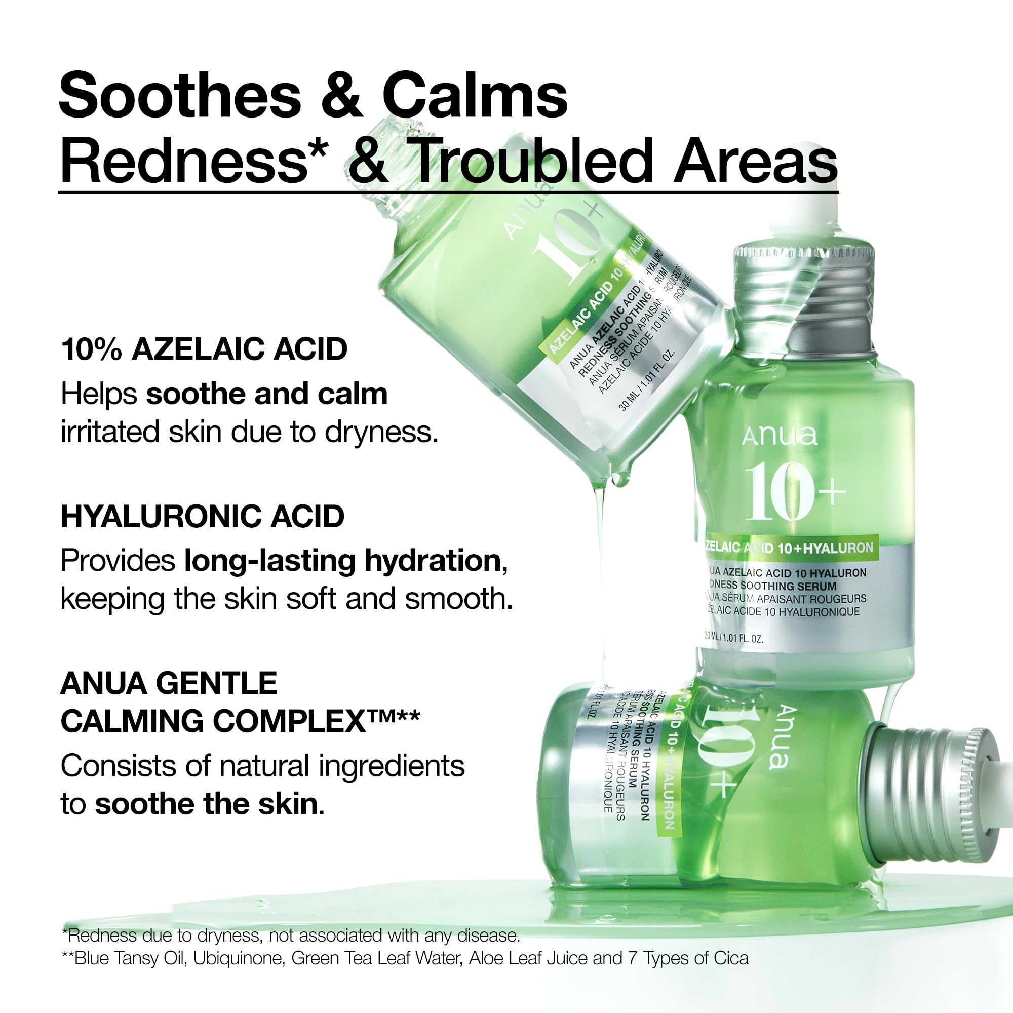 Anua Azelaic Acid 10 Hyaluron Redness Soothing Serum 30ml by Anua – Serum & Ampoule
