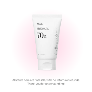 Anua Heartleaf 70% Soothing Cream 100ml (Clearance) by Anua – Lotion & Cream photo