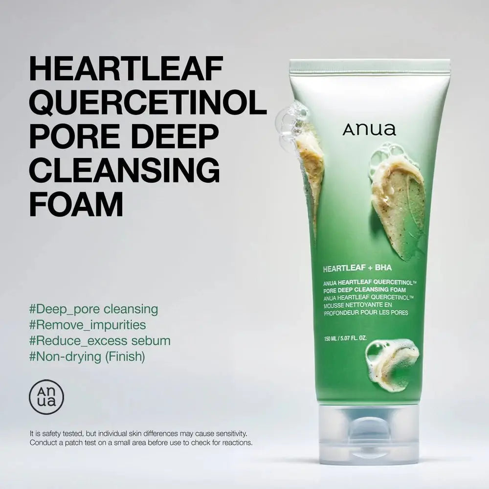 Anua Heartleaf Quercetinol Pore Deep Cleansing Foam 150ml by Anua – Facial Cleanser