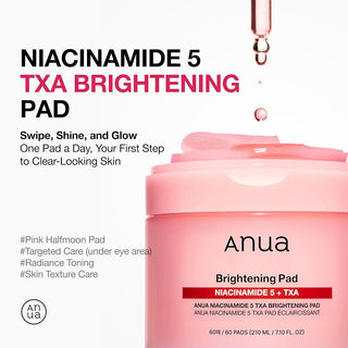 Anua Niacinamide 5 TXA Brightening Pad 60 Pads by Anua – Toner Pads photo