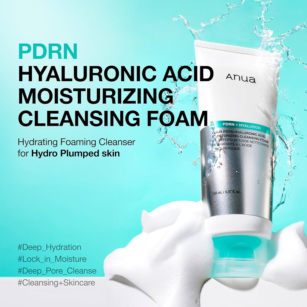 ANUA PDRN Hyaluronic Acid Moisturizing Cleansing Foam 150ml by Anua – Facial Cleanser