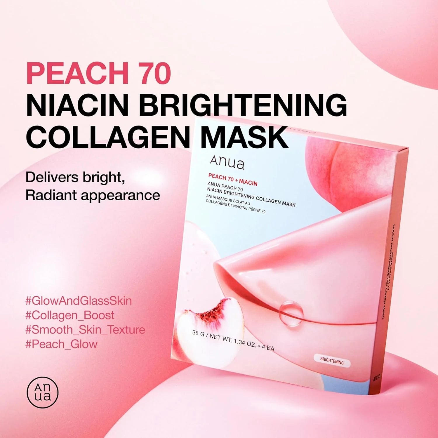 Anua Peach 70 Niacin Brightening Collagen Mask by Anua – Sheet Mask