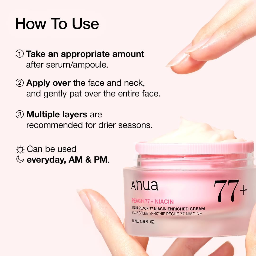 Anua Peach 77 Niacin Enriched Cream 50ml by Anua – Lotion & Cream