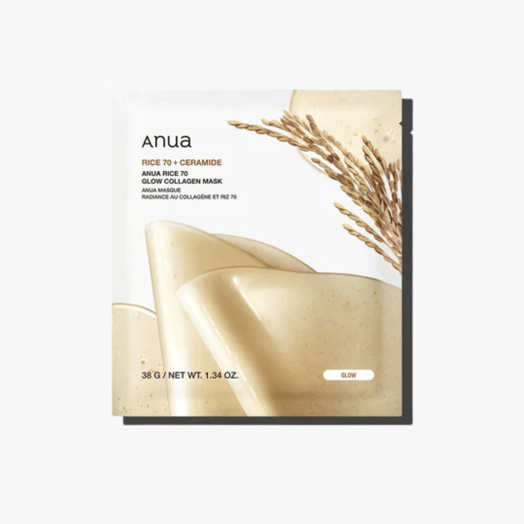Anua Rice 70 Glow Collagen Mask (box/single) by Anua – Sheet Mask