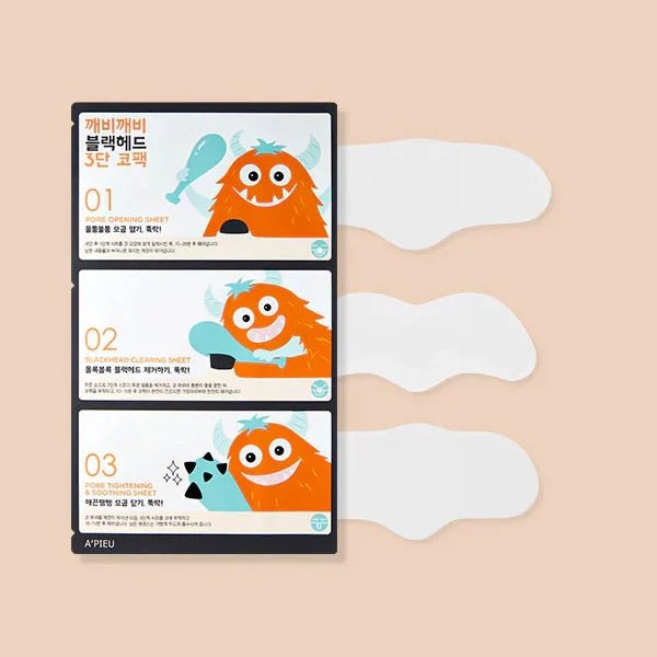 Apieu Goblin Blackhead 3 - step Nose Sheet 2g by Apieu – Blackhead Strips