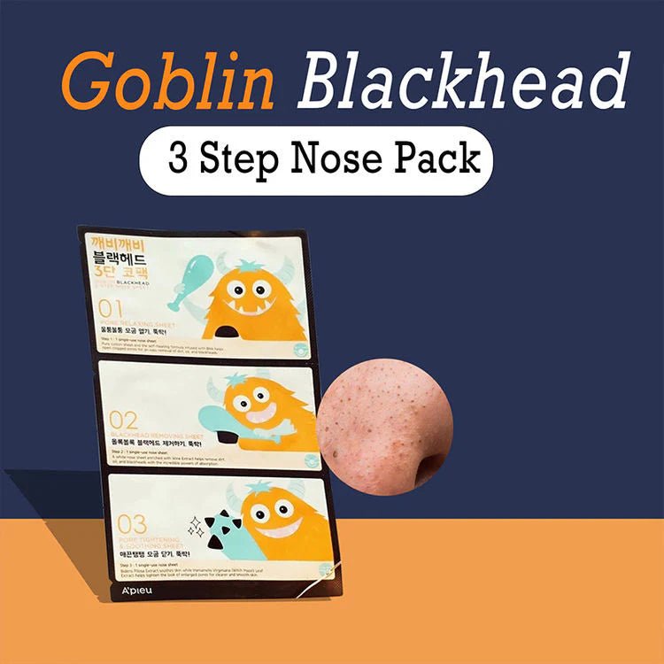 Apieu Goblin Blackhead 3 - step Nose Sheet 2g by Apieu – Blackhead Strips