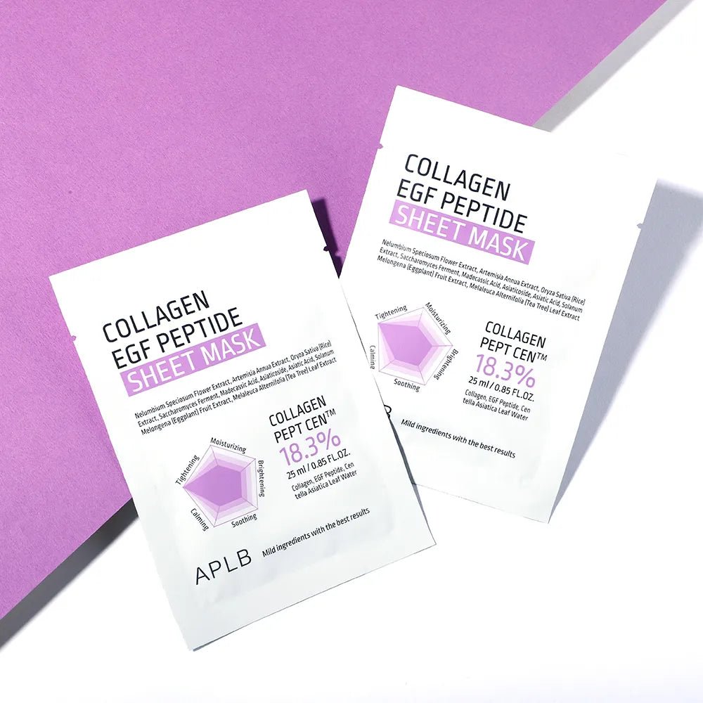 APLB Collagen EGF Peptide Sheet Mask Set 10 Sheets by APLB – Sheet Mask
