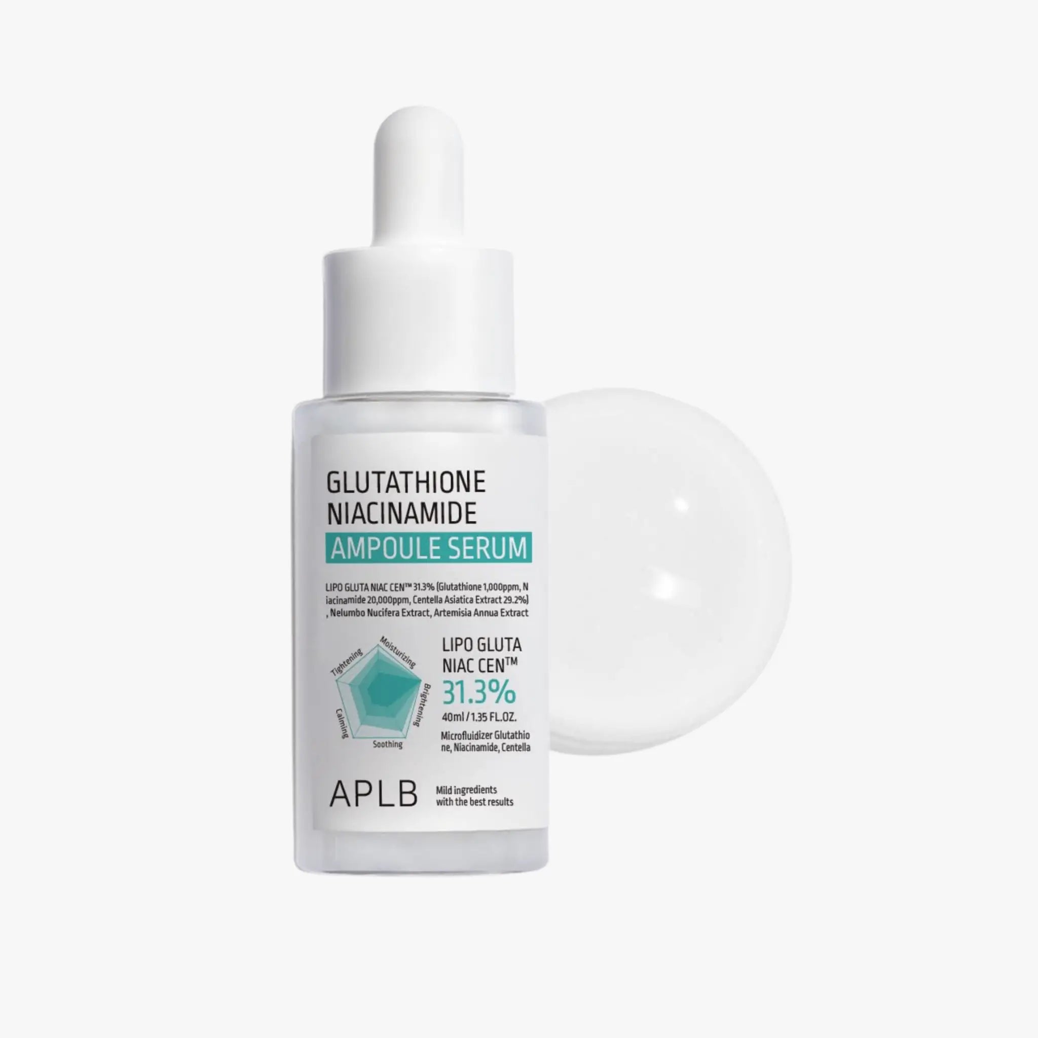 APLB Glutathione Niacinamide Ampoule Serum 40ml by APLB – Serum & Ampoule