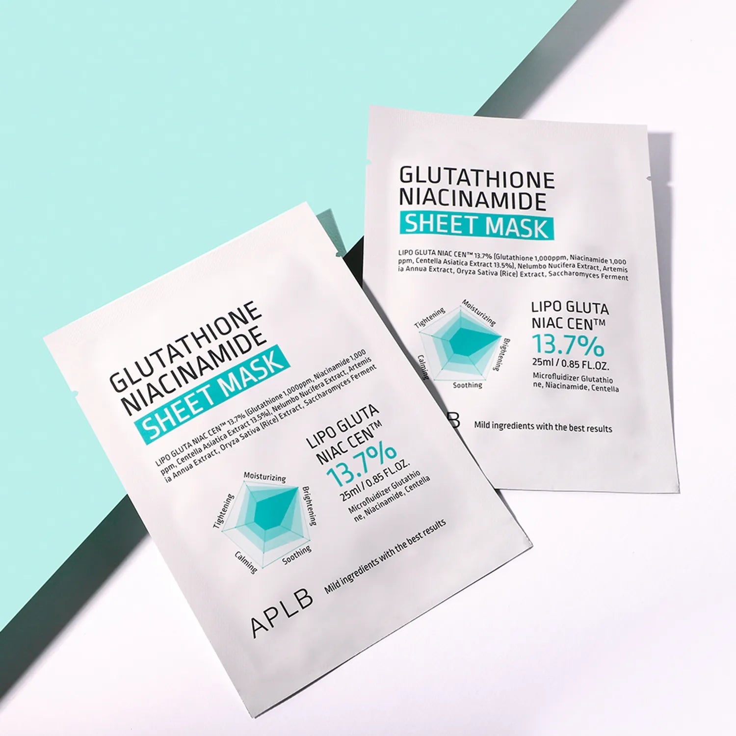 APLB Glutathione Niacinamide Sheet Mask (2 Sizes) by APLB – Sheet Mask
