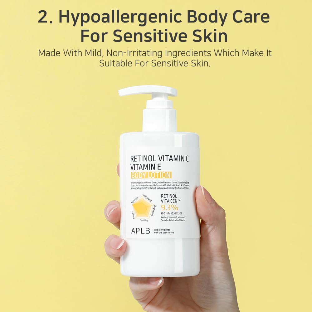APLB Retinol Vitamin C Vitamin E Body Lotion 300ml by APLB – Body Lotion