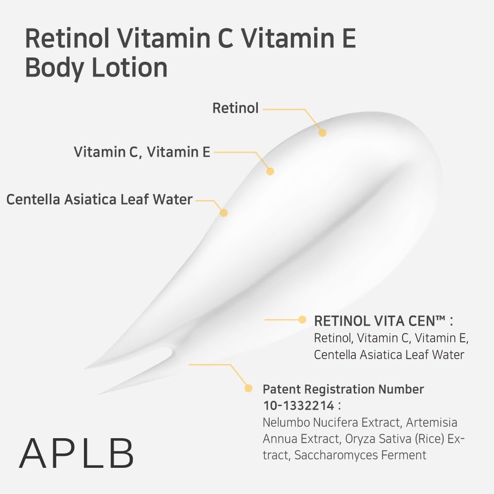 APLB Retinol Vitamin C Vitamin E Body Lotion 300ml by APLB – Body Lotion