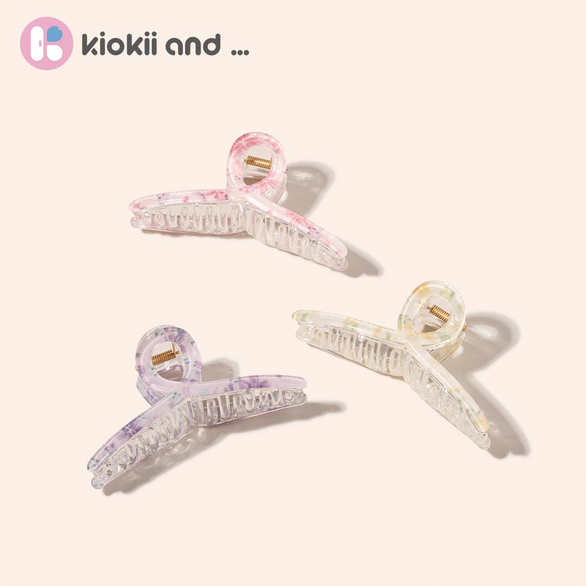 Arch 14 Marbled Flora Claw Clip 1pc by Arch14 – Hair Accessories
