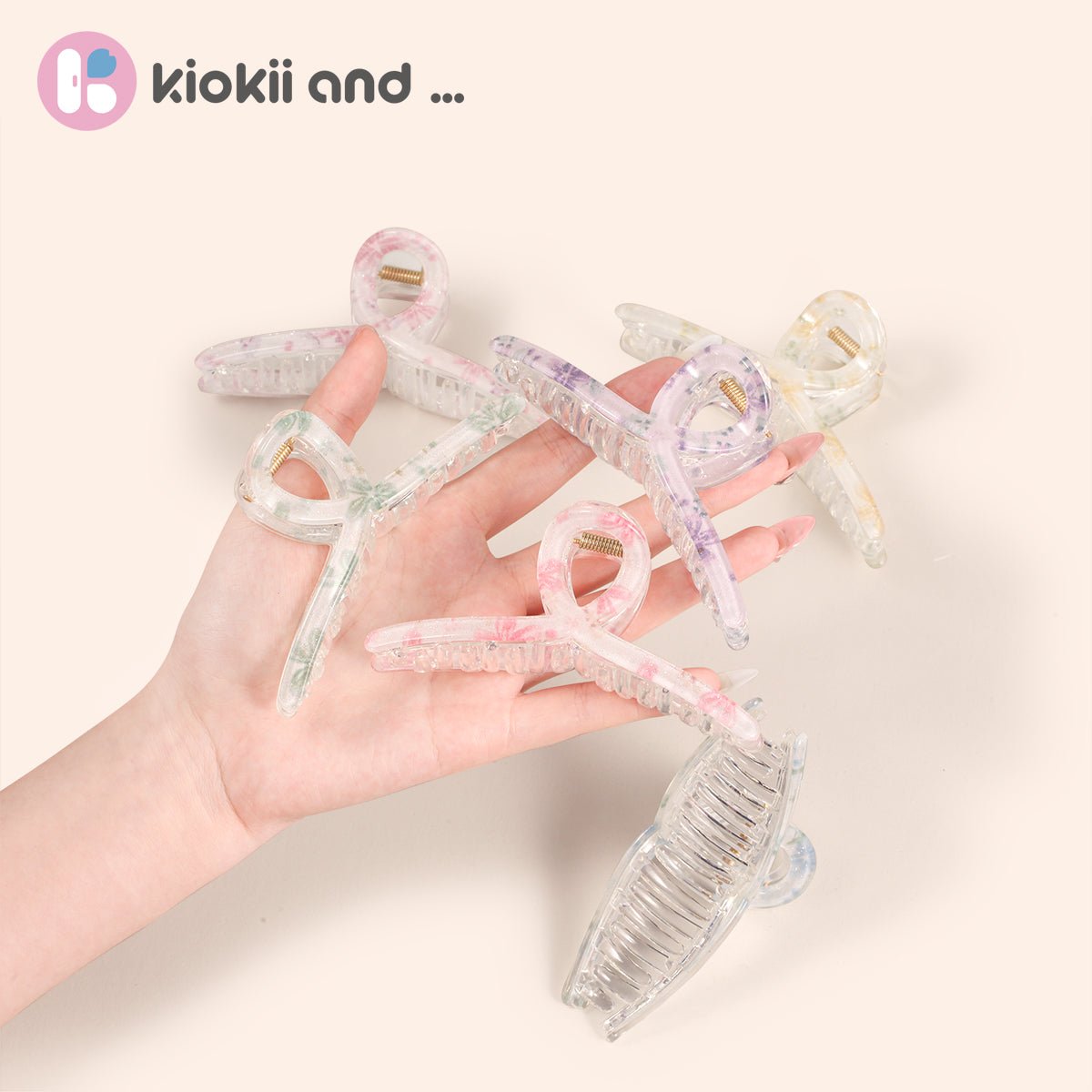 Arch 14 Marbled Flora Claw Clip 1pc by Arch14 – Hair Accessories