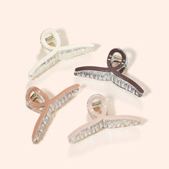 Arch14 Crystal Loop Hair Claw Acrylic Claw Clip 1pc by Arch14 – Hair Accessories