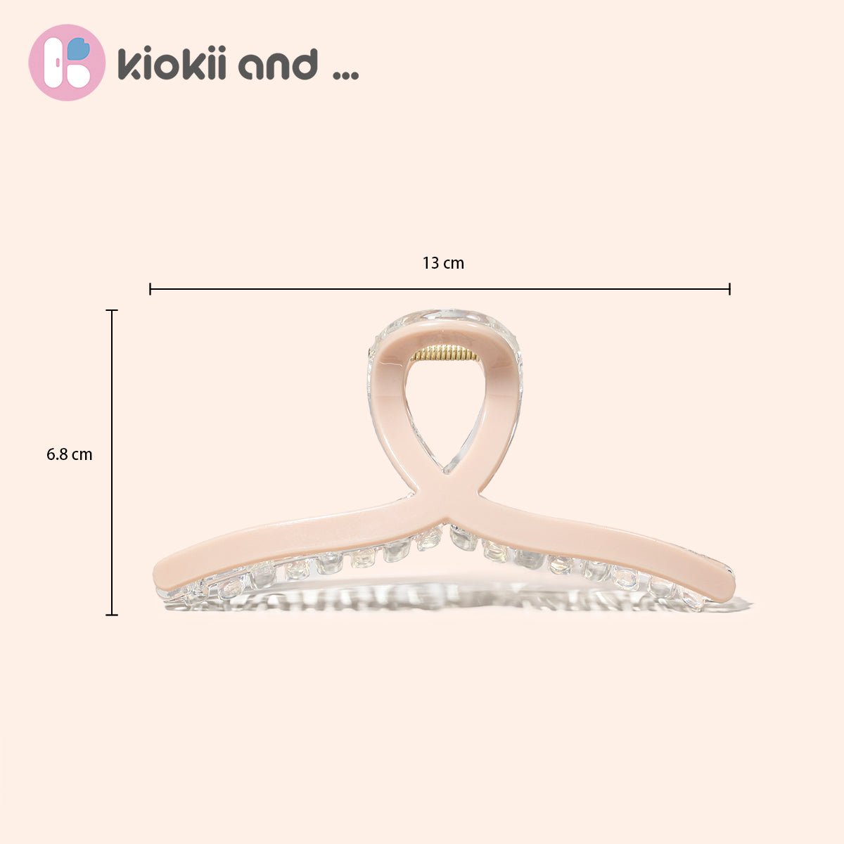 Arch14 Crystal Loop Hair Claw Acrylic Claw Clip 1pc by Arch14 – Hair Accessories