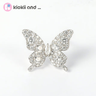 Arch14 Dazzling Butterfly Pavé 18K Gold - Plated Stud Earrings by Arch14 – Earrings photo