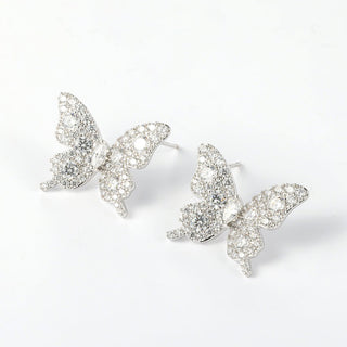 Arch14 Dazzling Butterfly Pavé 18K Gold - Plated Stud Earrings by Arch14 – Earrings photo