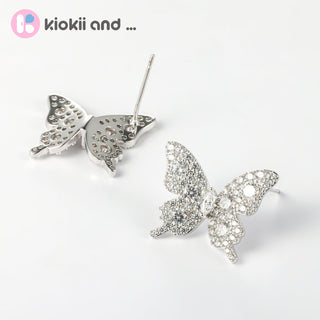 Arch14 Dazzling Butterfly Pavé 18K Gold - Plated Stud Earrings by Arch14 – Earrings photo